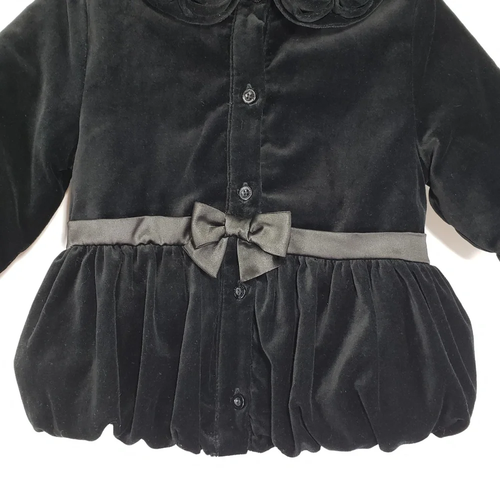 Wendy Bellissimo Black Velvet Dressy Jacket, 24‎ mo